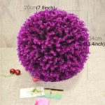 Künstliche lila Eukalyptus Pflanze Ball Topiary Hochzeit Event Home Outdoor Dekoration Hängende Verzierung, Durchmesser: 13,4 Zoll – Bild 2