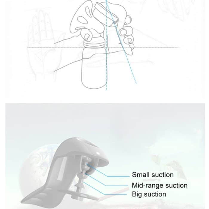 Real Bubee Mutterschaftsprodukte PP Manual Saughing Muttermilchpumpe für Mama – Bild 5