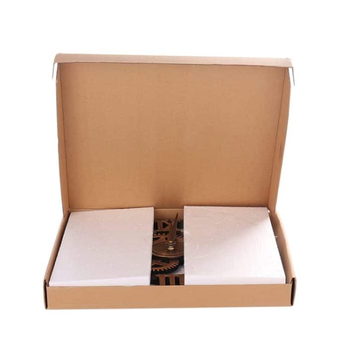 Retro-hölzerne runde einseitige Zahnraduhr Rom-Zahlen-Wanduhr, Durchmesser: 70 cm, Rome Number 70cm, Rome Number  70cm – Bild 7