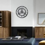 Retro-hölzerne runde einseitige Zahnraduhr mit arabischen Zahlen, Durchmesser: 30 cm, Number 30cm – Bild 7