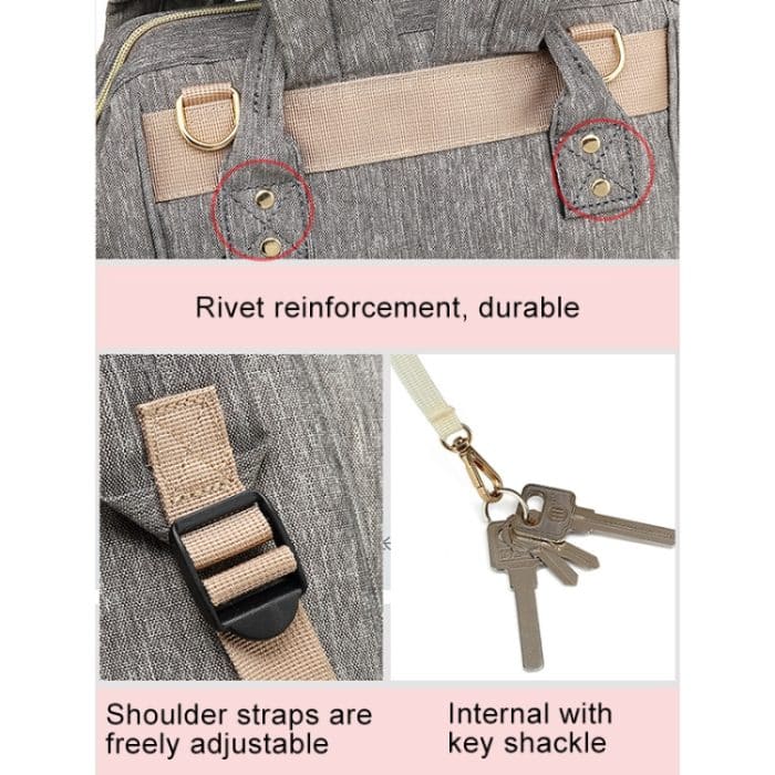 Multifunktionale Doppel-Umhängetasche, Handtasche, wasserdichter Rucksack aus Oxford-Stoff, Fassungsvermögen: 16 l – Bild 10