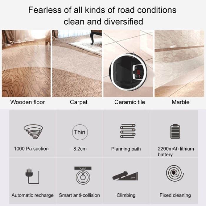 FD-3RSW (IIB) CS 1000Pa Intelligenter Haushaltsstaubsauger-Reinigungsroboter mit großer Saugleistung – Bild 15