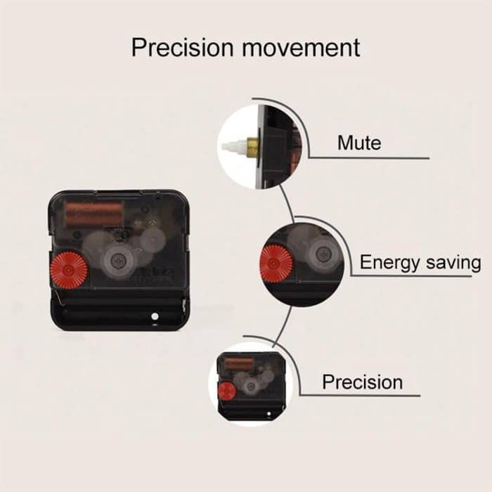 Retro Wooden Round Single-sided Gear Clock Arabic Number Wall Clock, Diameter: 70cm, Number 70cm – Bild 4