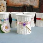 Kunststoff Blumentöpfe Mittelgroße Blumentöpfe Mode Balkon Garten Pflanze Pflanzer Home Decoration, Band Zufällige Farblieferung – Bild 5