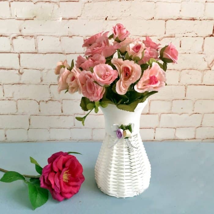 Kunststoff Blumentöpfe Mittelgroße Blumentöpfe Mode Balkon Garten Pflanze Pflanzer Home Decoration, Band Zufällige Farblieferung – Bild 6