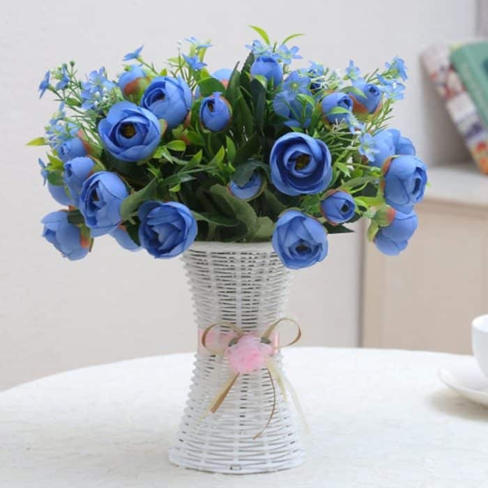 Kunststoff Blumentöpfe Mittelgroße Blumentöpfe Mode Balkon Garten Pflanze Pflanzer Blumenvase Home Decoration, Band Zufällige Farblieferung – Bild 1