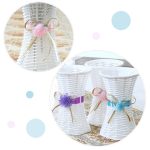 Kunststoff Blumentöpfe Mittelgroße Blumentöpfe Mode Balkon Garten Pflanze Pflanzer Blumenvase Home Decoration, Band Zufällige Farblieferung – Bild 3