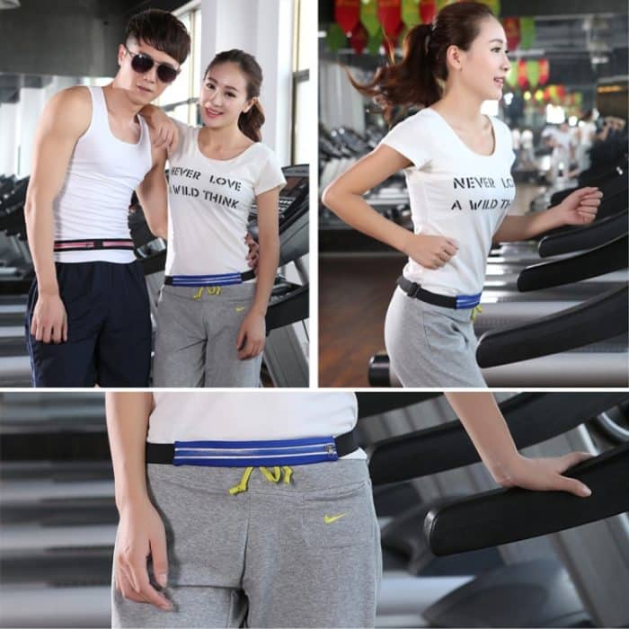 Multifunktionale Outdoor-Sportarten Wasserdichte High-Stretch-Tasche aus Kunstleder mit einfacher Taille und Nachtreflexstreifen, zufällige Farblieferung – Bild 6