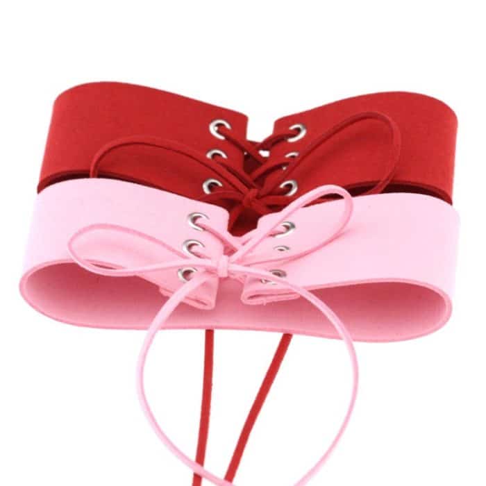 2 PCS Einfache Persönlichkeit Punk Sexy Gebundener Kragen Mode Samt Kragen Knochen Halskette, Zufällige Farblieferung – Bild 6