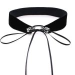 2 PCS europäische und amerikanische Mode Street-Snap-Kragen Hohllegierung Samt Choker Halskette, zufällige Farblieferung – Bild 2