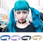 3 PCS japanische Harajuku Fashion Street-Snap Punk Runde Nachtclub Leder Kragen Armband, zufällige Farblieferung