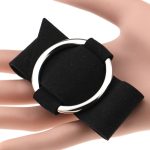 2 PCS europäische und amerikanische einfache runde Samt Armband Mode Metall Armband Armband, zufällige Farblieferung – Bild 4