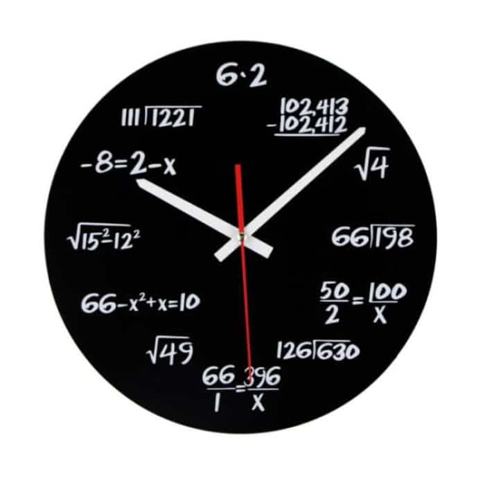 Kreative Acryl Wohnzimmer dekorative mathematische Formel Wanduhr – Bild 2