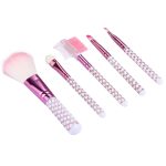 5 in 1 Pink Stripes Pattern Professionelles Make-up Tool Kit – Bild 4