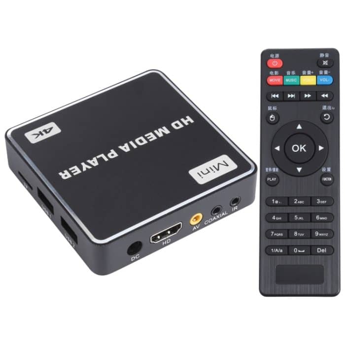X5 UHD 4K Android 4.4.2 Media Player TV-Box mit Fernbedienung, RK3229 Quad Core bis zu 1,5 GHz, RAM: 1 GB, ROM: 8 GB, unterstützt WLAN, USB, HD Media Interface, TF-Karte, US-Stecker – Bild 1