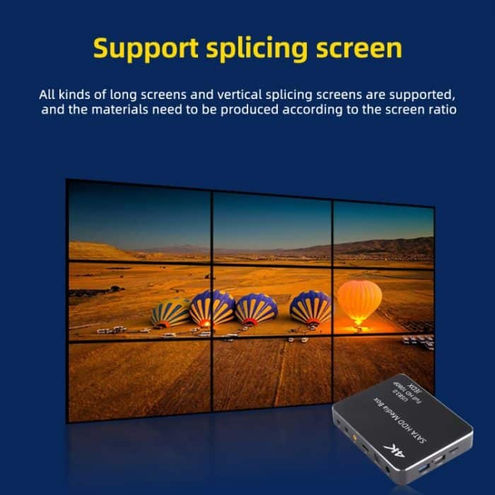 X8 UHD 4K Android 4.4.2 Media Player TV-Box mit Fernbedienung, RK3229 Quad Core bis zu 1,5 GHz, RAM: 1 GB, ROM: 8 GB, unterstützt WLAN, USB 3.0, HD-Medienschnittstelle, TF-Karte, US-Stecker – Bild 8