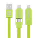 HAWEEL 1 m 2-in-1-Micro-USB- und 8-Pin-zu-USB-Datensynchronisierungs-Ladekabel – Bild 2