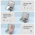 HAWEEL Uhrenarmband-Organizer-Box für Kopfhörer/U-Disk/Digitalkabel-Aufbewahrungsbox, Watch Band Organizer, Size: M – Bild 5