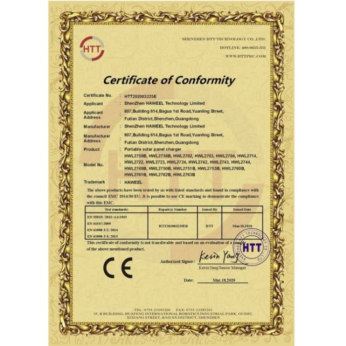 HAWEEL 14W Faltbares Solarpanel -Ladegerät mit 5 V / 2,4A Max Dual USB -Anschlüssen – Bild 16