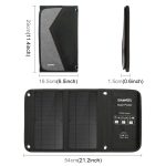 HAWEEL 14W Faltbares Solarpanel -Ladegerät mit 5 V / 2,4A Max Dual USB -Anschlüssen – Bild 3