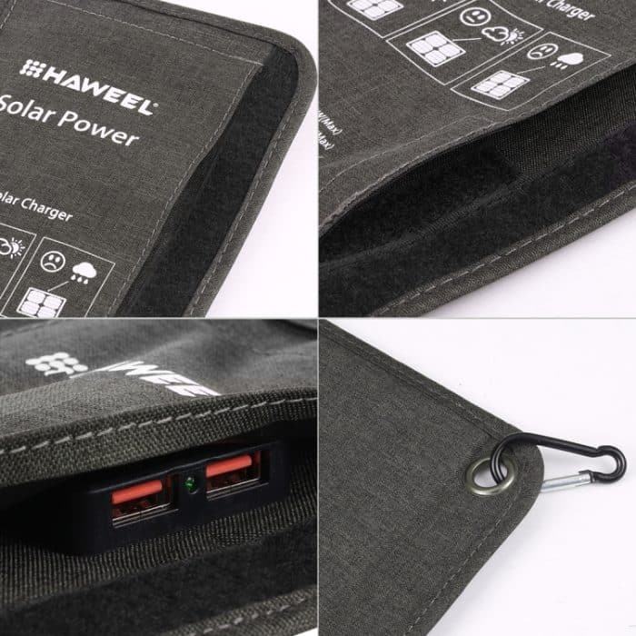 Haweel 28W Faltbares Solarpanel -Ladegerät mit 5V 3A Max Dual USB -Anschlüssen – Bild 4