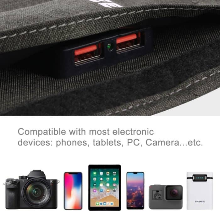 Haweel 28W Faltbares Solarpanel -Ladegerät mit 5V 3A Max Dual USB -Anschlüssen – Bild 10