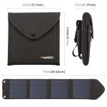 Haweel 14W 5V 2.4A Tragbares faltbares Solarladegerät Outdoor Travel wiederaufladbare Klappbeutel mit 4 Solarmodulen und USB -Anschluss, Größe: s – Bild 3