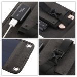 Haweel 14W 5V 2.4A Tragbares faltbares Solarladegerät Outdoor Travel wiederaufladbare Klappbeutel mit 4 Solarmodulen und USB -Anschluss, Größe: s – Bild 4