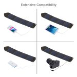 Haweel 14W 5V 2.4A Tragbares faltbares Solarladegerät Outdoor Travel wiederaufladbare Klappbeutel mit 4 Solarmodulen und USB -Anschluss, Größe: s – Bild 9