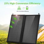 HAWEEL 12 W 2 Panels Faltbare Solarmodul-Ladetasche mit 5 V / 3,1 A max. zwei USB-Anschlüssen, unterstützt QC3.0 und AFC – Bild 10