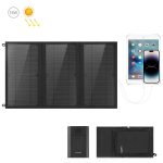 HAWEEL 18 W 3 Panels Faltbare Solarmodul-Ladetasche mit 5 V / 3,1 A max. zwei USB-Anschlüssen, unterstützt QC3.0 und AFC