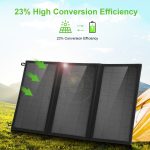 HAWEEL 18 W 3 Panels Faltbare Solarmodul-Ladetasche mit 5 V / 3,1 A max. zwei USB-Anschlüssen, unterstützt QC3.0 und AFC – Bild 10