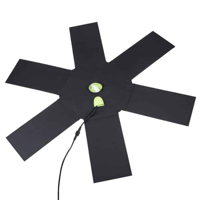 HAWEEL 42 W faltbares Solarpanel-Ladegerät mit Schirmoberseite und 5 V 3,0 A max. Dual-USB-Anschlüssen, unterstützt QC3.0/FCP/SCP/AFC/SFCP-Protokoll – Bild 3