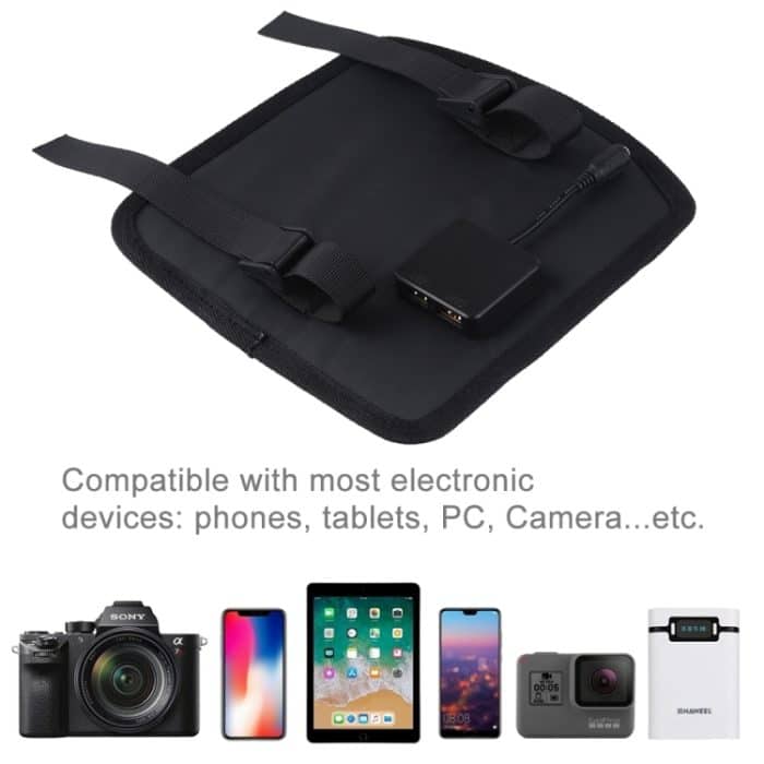 HAWEEL 42 W faltbares Solarpanel-Ladegerät mit Schirmoberseite und 5 V 3,0 A max. Dual-USB-Anschlüssen, unterstützt QC3.0/FCP/SCP/AFC/SFCP-Protokoll – Bild 9