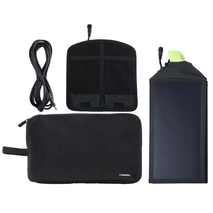 HAWEEL 28 W faltbares Regenschirm-Solarpanel-Ladegerät mit 5 V 3 A max. Dual-USB-Anschlüssen, unterstützt QC3.0/FCP/SCP/AFC/SFCP-Protokoll – Bild 11