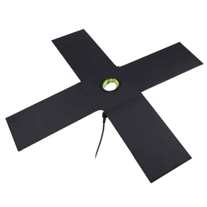 HAWEEL 28 W faltbares Regenschirm-Solarpanel-Ladegerät mit 5 V 3 A max. Dual-USB-Anschlüssen, unterstützt QC3.0/FCP/SCP/AFC/SFCP-Protokoll – Bild 3