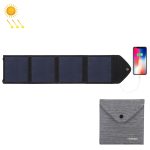 HAWEEL 14 W ultradünnes faltbares Solarpanel-Ladegerät mit 5 V/2,2 A USB-Anschluss, unterstützt QC3.0 und AFC, Ultrathin 14W 4-Fold