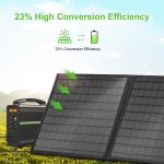 HAWEEL 60W faltbares Solarpanel-Ladegerät, Reisefalttasche, 60W – Bild 8