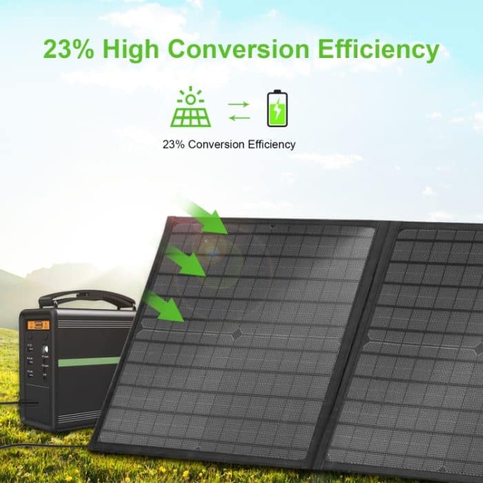 HAWEEL 60W faltbares Solarpanel-Ladegerät, Reisefalttasche, 60W – Bild 8