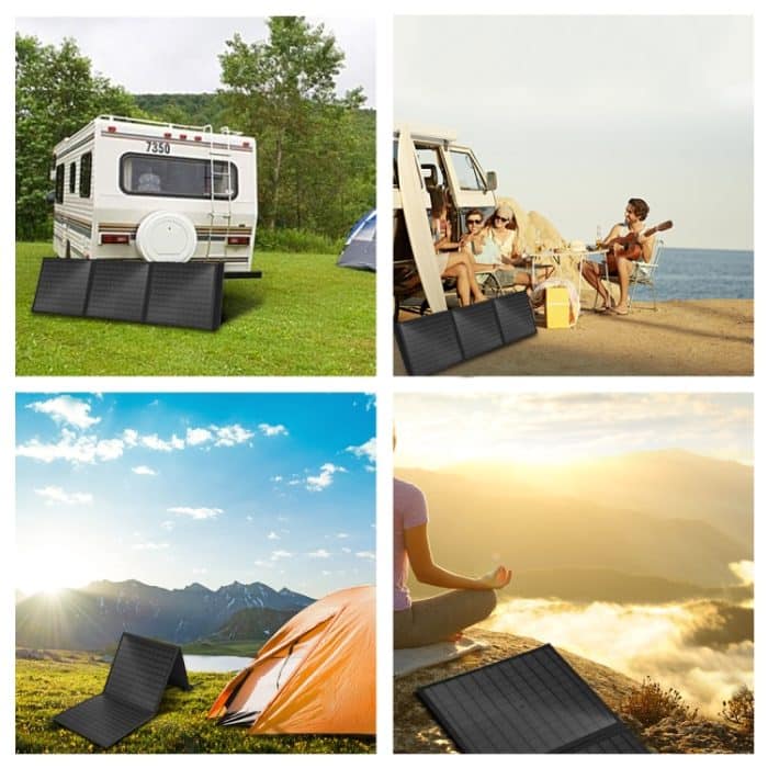 HAWEEL 60W faltbares Solarpanel-Ladegerät, Reisefalttasche, 60W – Bild 9