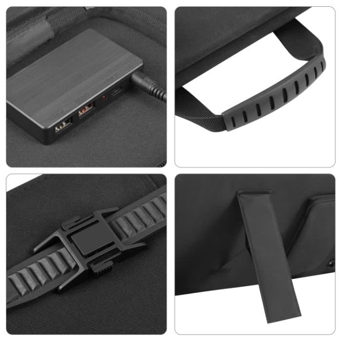 HAWEEL 50W faltbares Solarpanel-Ladegerät, Reisefalttasche, 50W – Bild 4