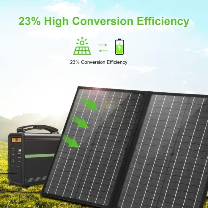 HAWEEL 50W faltbares Solarpanel-Ladegerät, Reisefalttasche, 50W – Bild 8