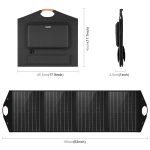 HAWEEL 100 W faltbares Solarpanel-Ladegerät, Reisefalttasche, 100W – Bild 3