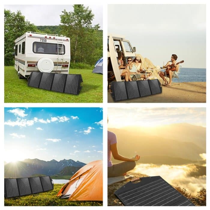 HAWEEL 100 W faltbares Solarpanel-Ladegerät, Reisefalttasche, 100W – Bild 9