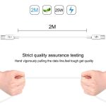 HAWEEL 25W 3A Typ-C / USB-C zu Typ-C / USB-C-PD-PD-Datenkabel, Länge: 2m – Bild 3