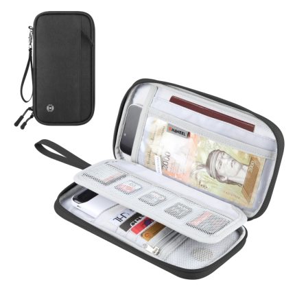 HAWEEL Clutch Tasche Reisepass Brieftasche Dokument Organizer Kreditkarten Fall Tasche, Clutch Bag