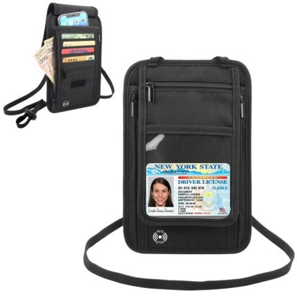 HAWEEL Hals Reisepass Brieftasche Tasche Dokument Veranstalter Kreditkarten Fall Tasche, Neck Pouch