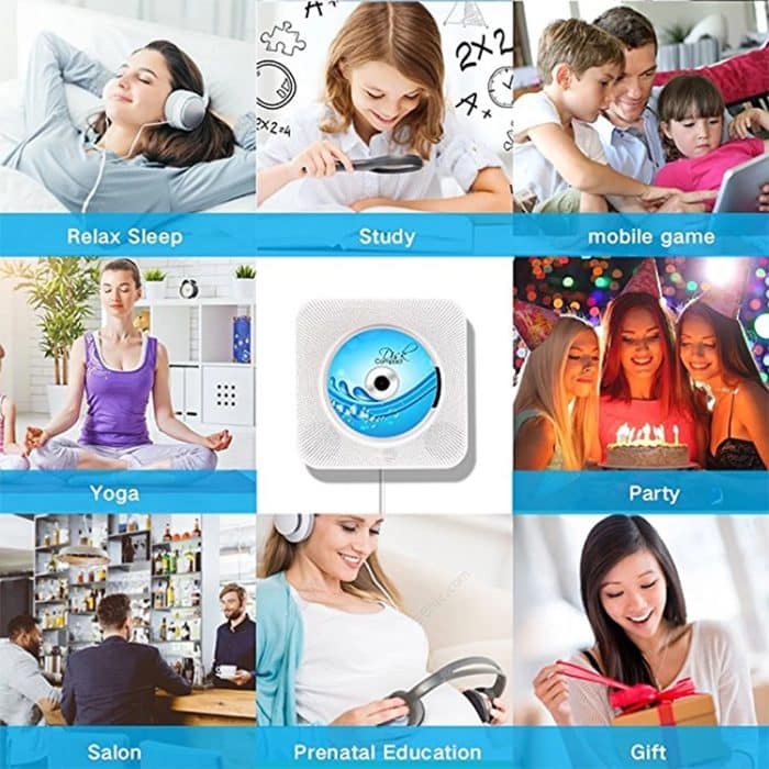 Der tragbare Bluetooth-Lautsprecher-CD-Player der zweiten Generation mit digitaler Anzeige und Fernbedienung, Digital Display – Bild 10