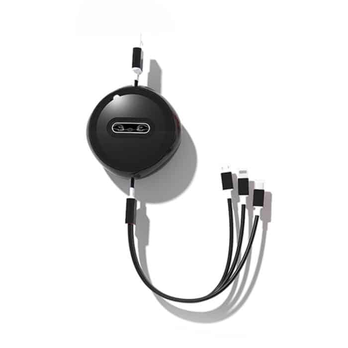 IP7G0950B.jpg Micro + 8 Pin + Typ-C / USB-C 3-in-1-Teleskop-Ladekabel – Bild 1