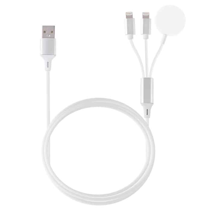 Multifunktionales 3-in-1-8-poliges magnetisches Ladekabel für iPhone/Apple Watch, Länge: 1 m – Bild 2